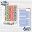 Bear and Plant Kit | A5 Plum Daily Planner Kit Stickers | Homebody | KIT-385-N