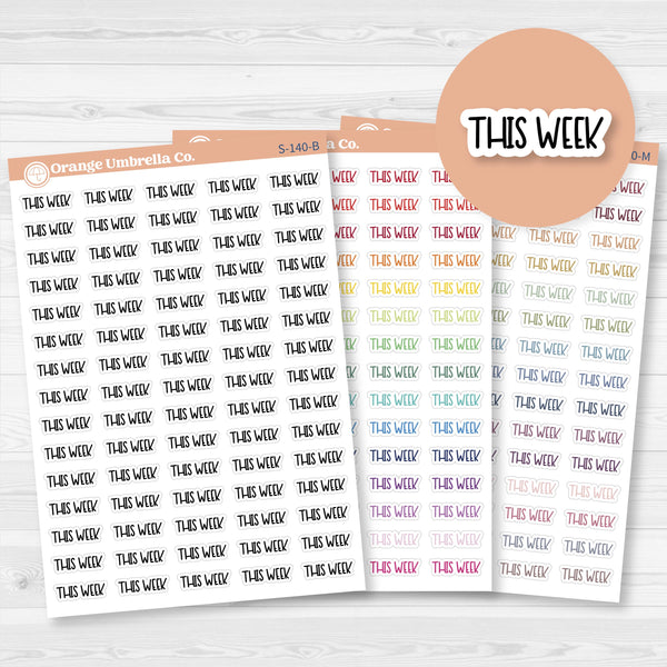 This Week Planner Stickers | F8 | S-140