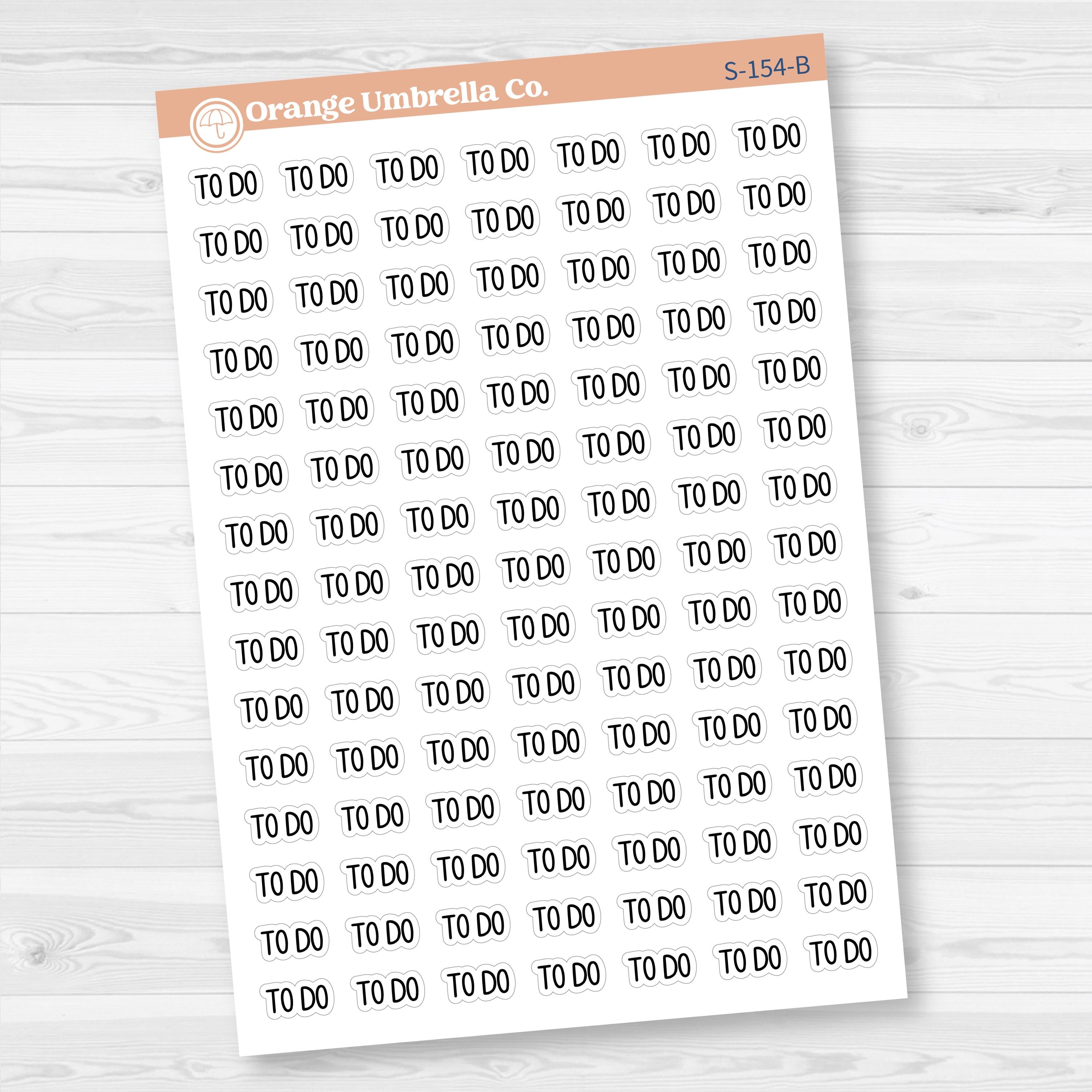 To Do Planner Stickers | F8 | S-154