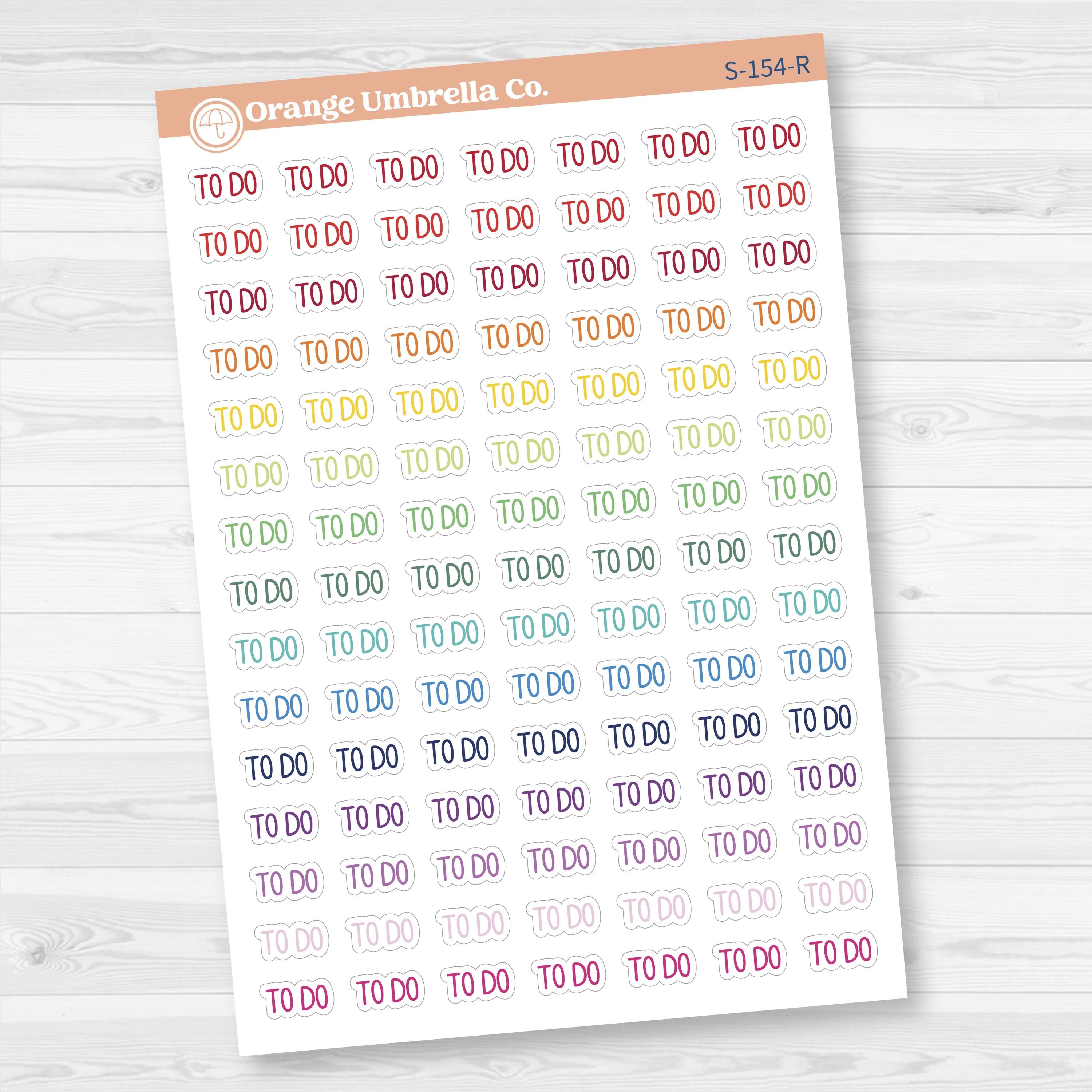 To Do Planner Stickers | F8 | S-154