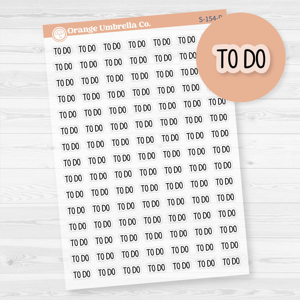 To Do Planner Stickers | F8 | Clear Matte | S-154-BCM