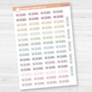 No School Planner Stickers | F8 | S-173