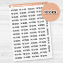 No School Planner Stickers | F8 | Clear Matte | S-173-BCM