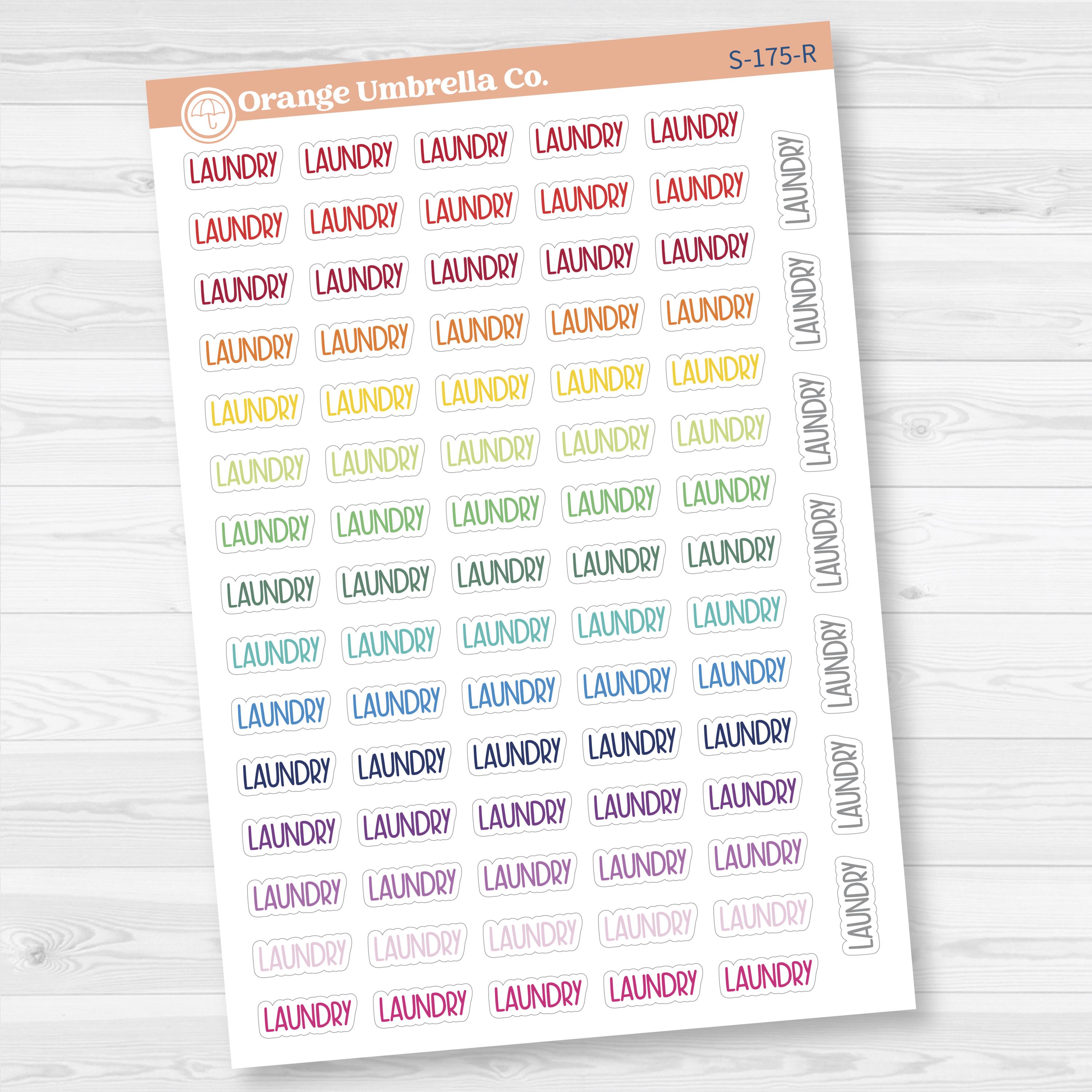 Laundry Planner Stickers | F8 | S-175