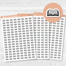 Hand Doodled Book Icons Planner Stickers | I-024