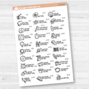 June Wacky Holidays Mini Script Planner Stickers | F17 | E-331