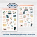 Travel Vacation Planner Kit | Weekly Sticker Kit for Vertical Planners like Erin Condren | Adventure Awaits | KIT-387-A