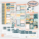 Travel Vacation Planner Kit | Weekly Sticker Kit for Vertical Planners like Erin Condren | Adventure Awaits | KIT-387-A