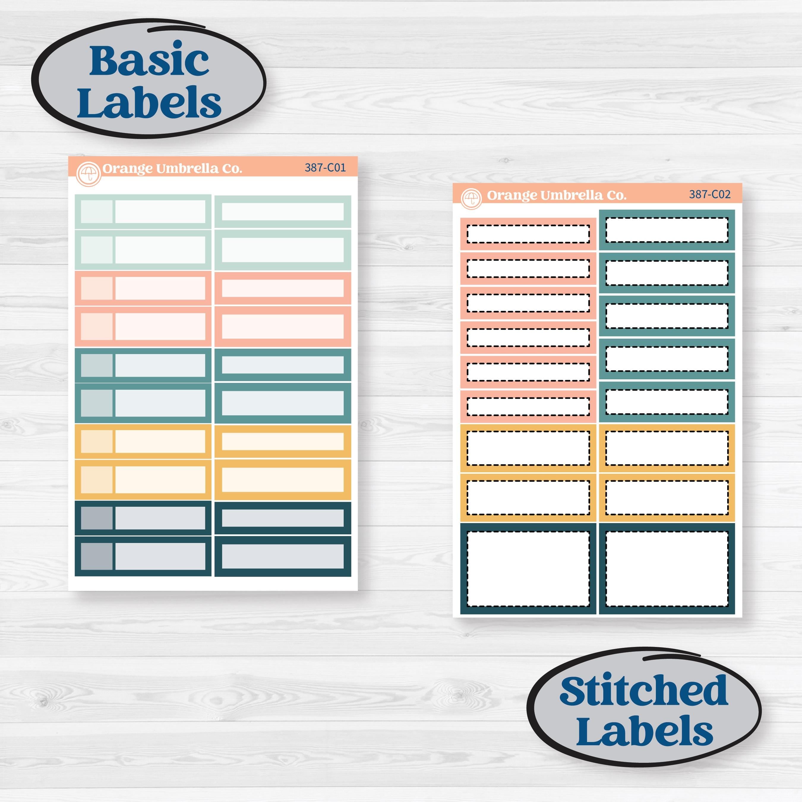 Travel Vacation Planner Kit | Weekly Add-On Labels Planner Kit Stickers | Adventure Awaits | KIT-387-C