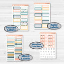 Travel Vacation Planner Kit | Hobonichi Cousin Weekly & Daily Planner Kit Stickers | Adventure Awaits | KIT-387-E