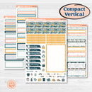 Travel Vacation Planner Kit | A5 Compact Vertical Planner Kit Stickers for Erin Condren | Adventure Awaits | KIT-387-G