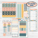 Travel Vacation Planner Kit | A5 Daily Duo Planner Kit Stickers | Adventure Awaits | KIT-387-L