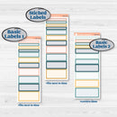 Travel Vacation Planner Kit | A5 Daily Duo Planner Kit Stickers | Adventure Awaits | KIT-387-L