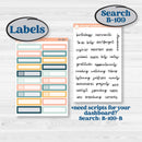 Travel Vacation Planner Kit | 7x9 Erin Condren Life Planner Monthly & Dashboard Planner Kit Stickers | Adventure Awaits | KIT-387-W