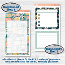 Travel Vacation Planner Kit | 7x9 Erin Condren Life Planner Monthly & Dashboard Planner Kit Stickers | Adventure Awaits | KIT-387-W