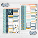 Summer Ocean Beach Kit | Weekly Sticker Kit for Vertical Planners like Erin Condren | Seas the Day | KIT-388-A