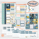 Summer Ocean Beach Kit | Weekly Sticker Kit for Vertical Planners like Erin Condren | Seas the Day | KIT-388-A