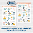 Summer Ocean Beach Kit | Journaling Kit Planner Stickers | Seas the Day | KIT-388-D