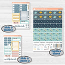 Summer Ocean Beach Kit | Hobonichi Cousin Weekly & Daily Planner Kit Stickers | Seas the Day | KIT-388-E