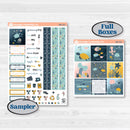 Summer Ocean Beach Kit | Hobonichi Cousin Weekly & Daily Planner Kit Stickers | Seas the Day | KIT-388-E