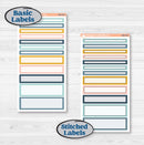 Summer Ocean Beach Kit | 7x9 Compact Vertical Planner Kit Stickers | Seas the Day | KIT-388-H