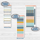 Summer Ocean Beach Kit | A5 Daily Duo Planner Kit Stickers | Seas the Day | KIT-388-L