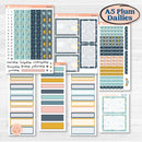 Summer Ocean Beach Kit | A5 Plum Daily Planner Kit Stickers | Seas the Day | KIT-388-N
