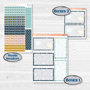 Summer Ocean Beach Kit | 7x9 Plum Daily Planner Kit Stickers | Seas the Day | KIT-388-P