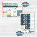 Summer Ocean Beach Kit | A5 Plum Monthly & Dashboard Planner Kit Stickers | Seas the Day | KIT-388-S