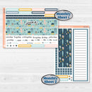 Summer Ocean Beach Kit | 8.5x11 Plum Monthly & Dashboard Planner Kit Stickers | Seas the Day | KIT-388-U