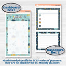 Summer Ocean Beach Kit | 7x9 Erin Condren Life Planner Monthly & Dashboard Planner Kit Stickers | Seas the Day | KIT-388-W