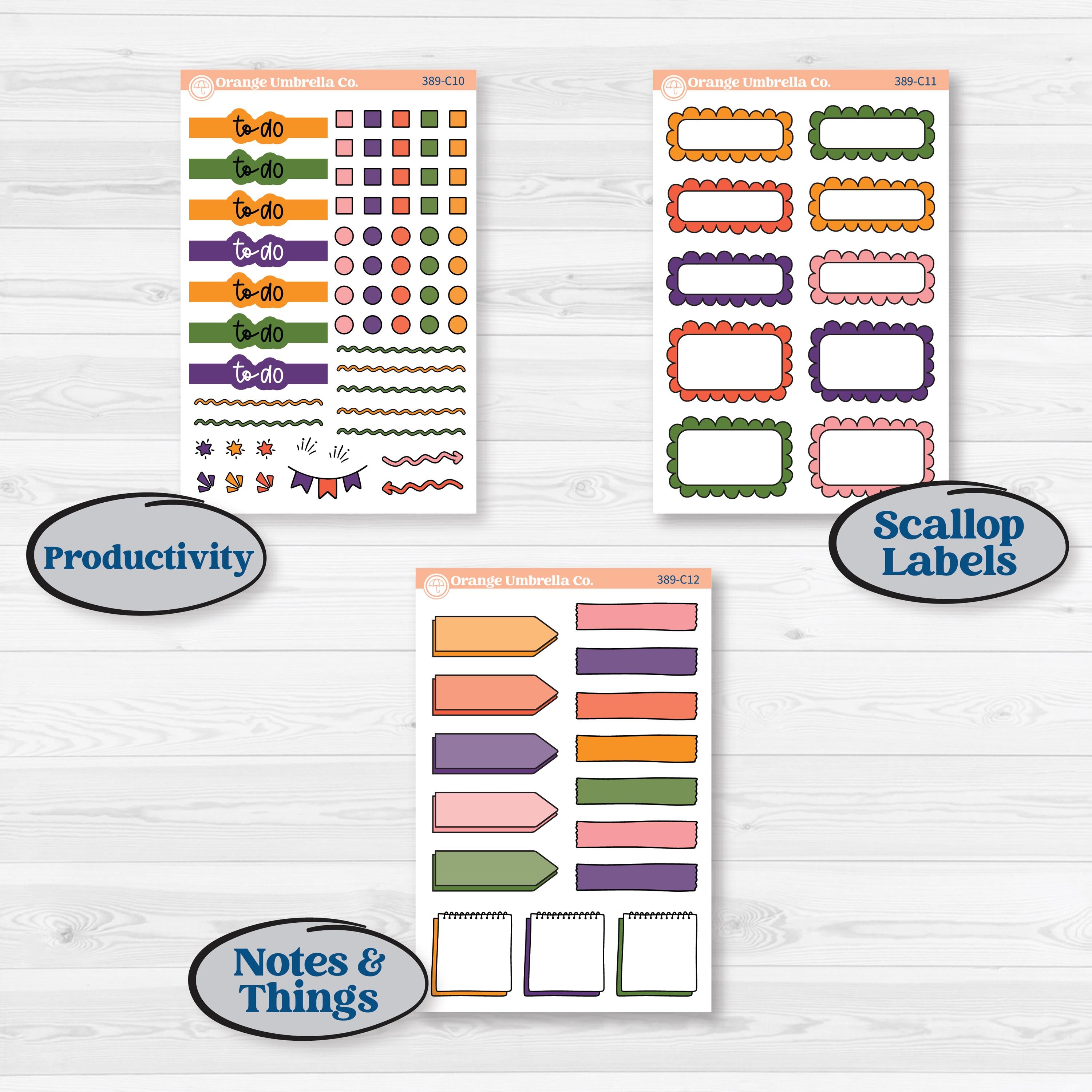 Summer Fruit Kit | Weekly Add-On Labels Planner Kit Stickers | Ripe | KIT-389-C