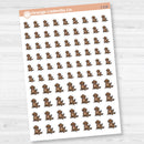Walk Dog | Feed Dog | Groom Dog | Hand Doodled Icons Planner Stickers | I-118
