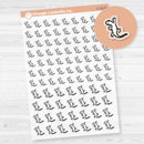 Lizard Icons | Feed Gecko | Hand Doodled Icons Planner Stickers | Clear Matte | I-138-BCM