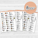 July Wacky Holidays Script Planner Stickers | F17 | E-332