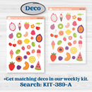 Summer Fruit Kit | Journaling Kit Planner Stickers | Ripe | KIT-389-D