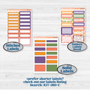 Summer Fruit Kit | A5 Compact Vertical Planner Kit Stickers for Erin Condren | Ripe | KIT-389-G