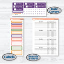 Summer Fruit Kit | Plum Vertical Priorities 7x9 Planner Kit Stickers | Ripe | KIT-389-J