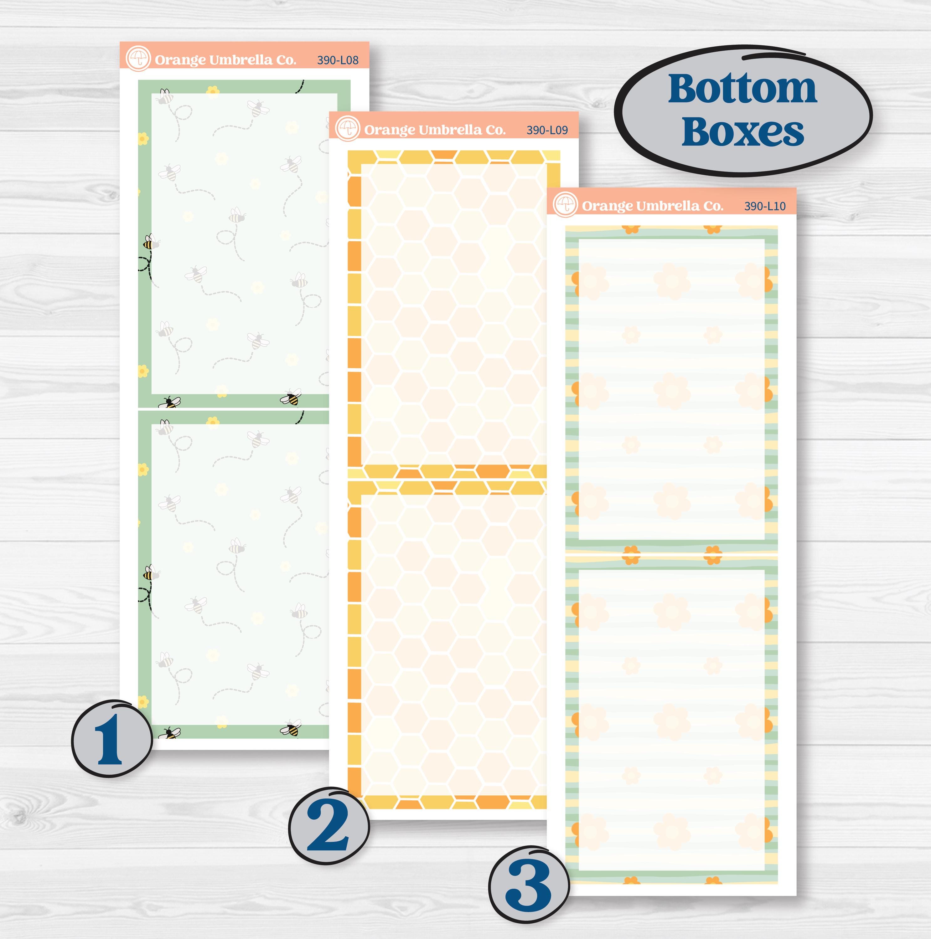 Bee Planner Kit | A5 Daily Duo Planner Kit Stickers | Buzz Off | KIT-390-L