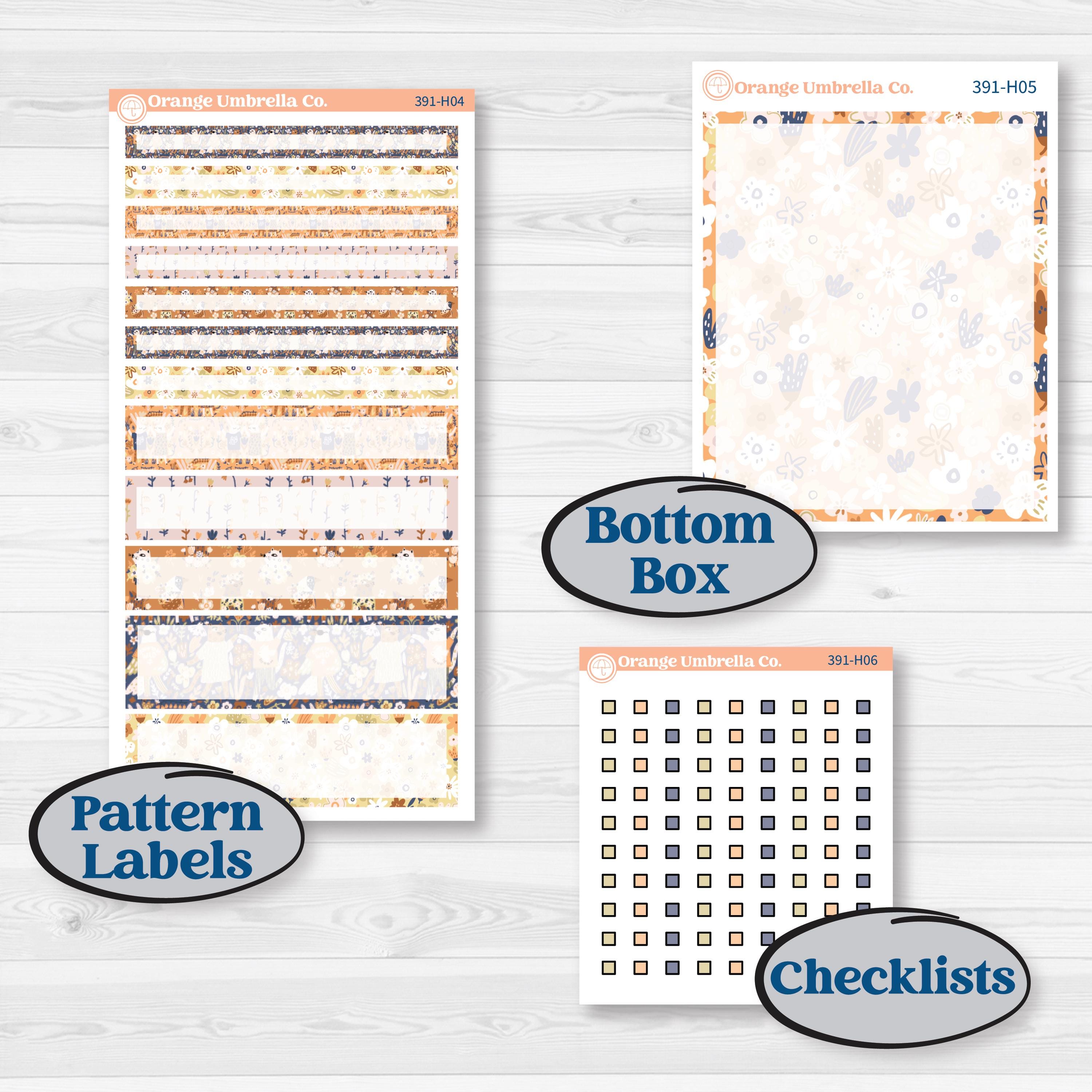 Fun Animal Kit | 7x9 Compact Vertical Planner Kit Stickers | Gone With The Wild | KIT-391-H