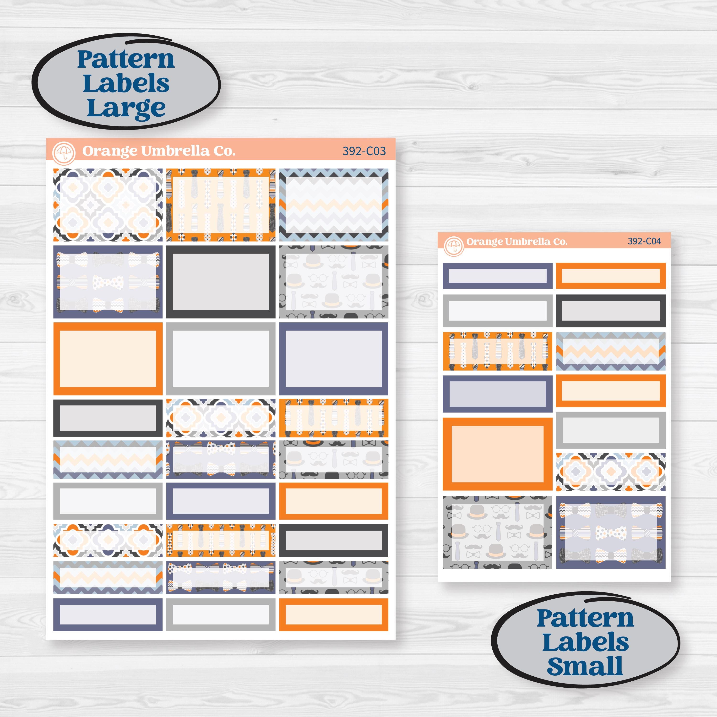 Father’s Day Kit | Weekly Add-On Labels Planner Kit Stickers | Dapper Dad | KIT-392-C