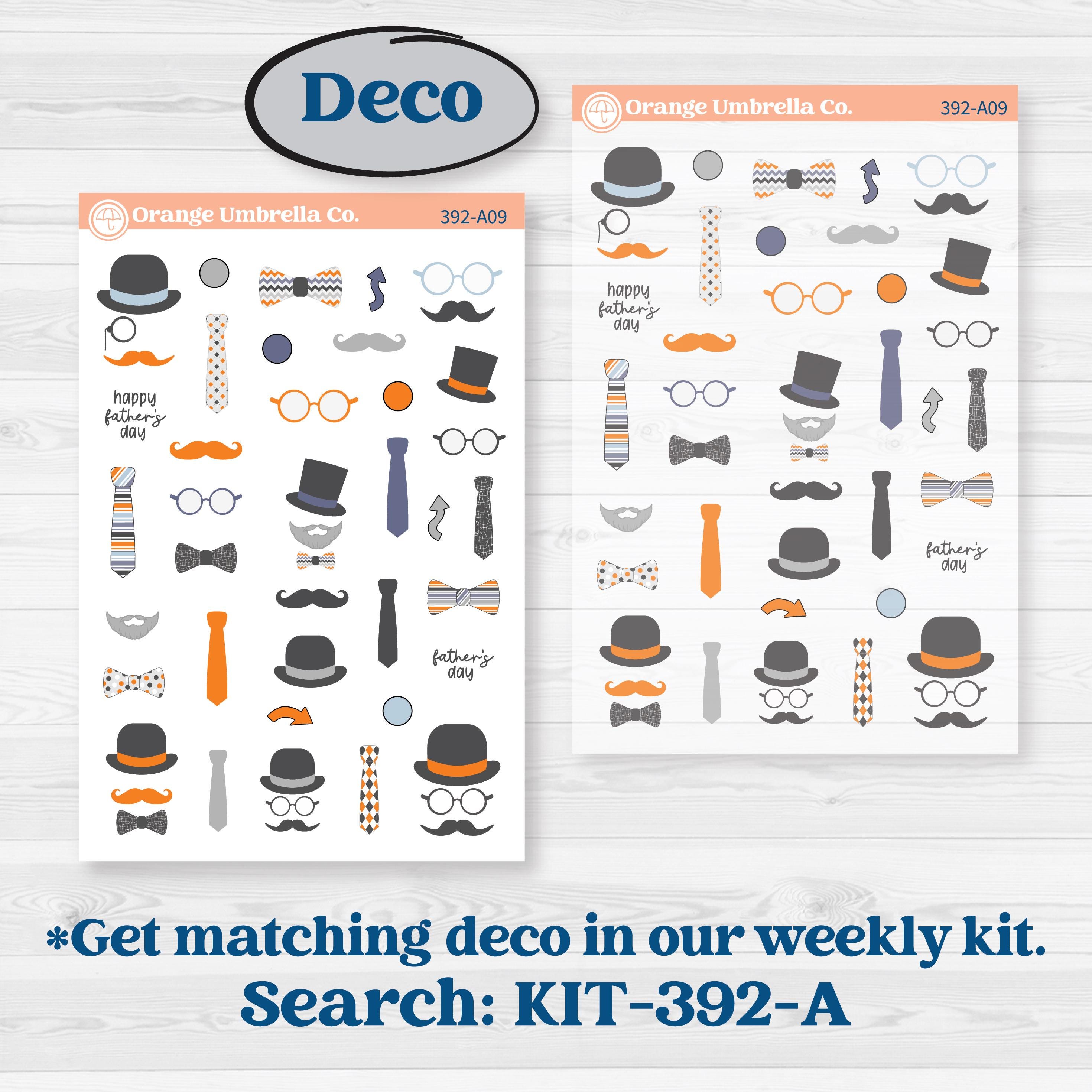 Father’s Day Kit | Journaling Kit Planner Stickers | Dapper Dad | KIT-392-D