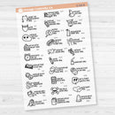 September Wacky Holidays Script Planner Stickers | F17 | E-336