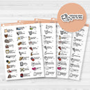 September Wacky Holidays Mini Script Planner Stickers | F17 | E-337