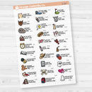 September Wacky Holidays Mini Script Planner Stickers | F17 | E-337