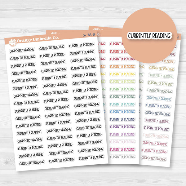 Currently Reading Planner Stickers | F8 | S-183