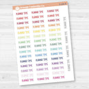 Planner Time Script Planner Stickers | F8 | S-185