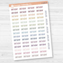 Birthday Script Planner Stickers | F8 | S-186
