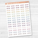 Lazy Day Planner Stickers | F8 | S-188