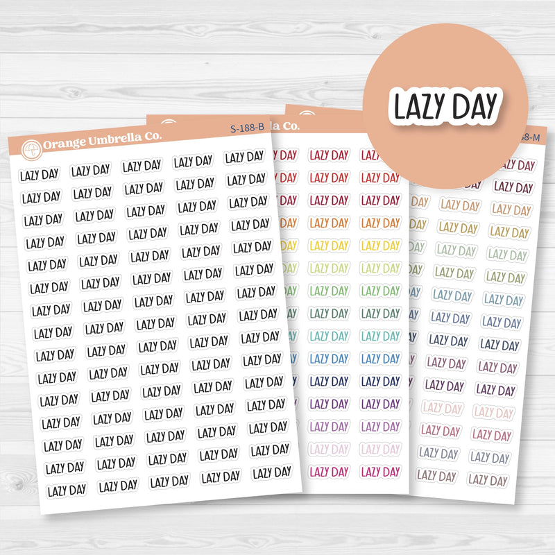 Lazy Day Planner Stickers | F8 | S-188 lazy-day-planner-stickers-f8-s-188